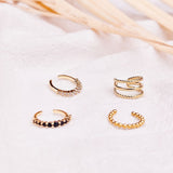 Earcuff Mini Diamant schwarz
