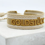 Geweven armband Goldstück