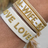 Geweven armband Mom Wife Boss