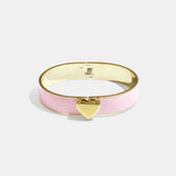 Herz-Emaille-Armband pink