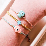 Beaded bracelet hope green