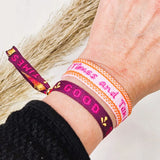 Stoffarmband Good times
