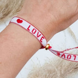 Lint armbandje Love
