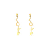 Earrings love letters