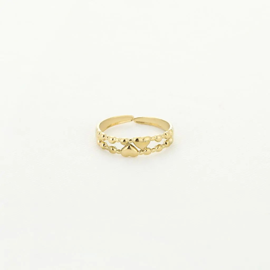 Ring bubbly hearts