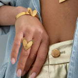 Ring double heart