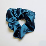 Scrunchie satijn turquoise