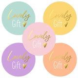 Aufkleber Lovely gift 40mm (pro 10)