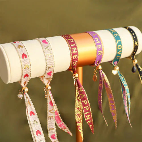 Lint armbandje Dreamer paars