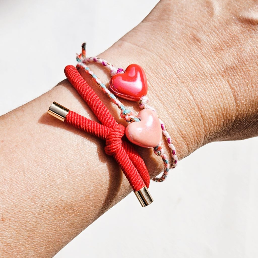 armband-keramiek-hartje-rood-ibiza-style