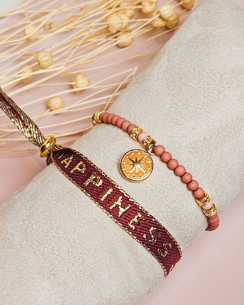 armband-set-nikkie-kralenarmband-lintjes-armband-rood-rzoe-koraal-goud-ibiza fashion-boutique-armbandenset