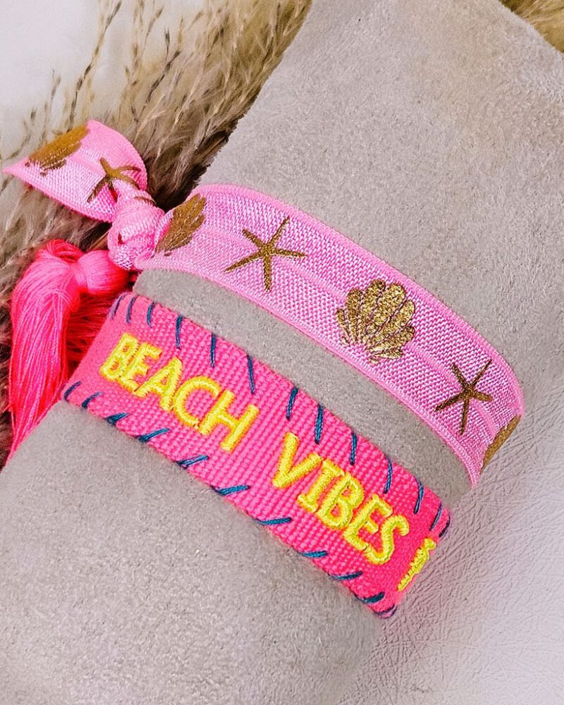 geweven-statement-armband-roze-beach-vibes