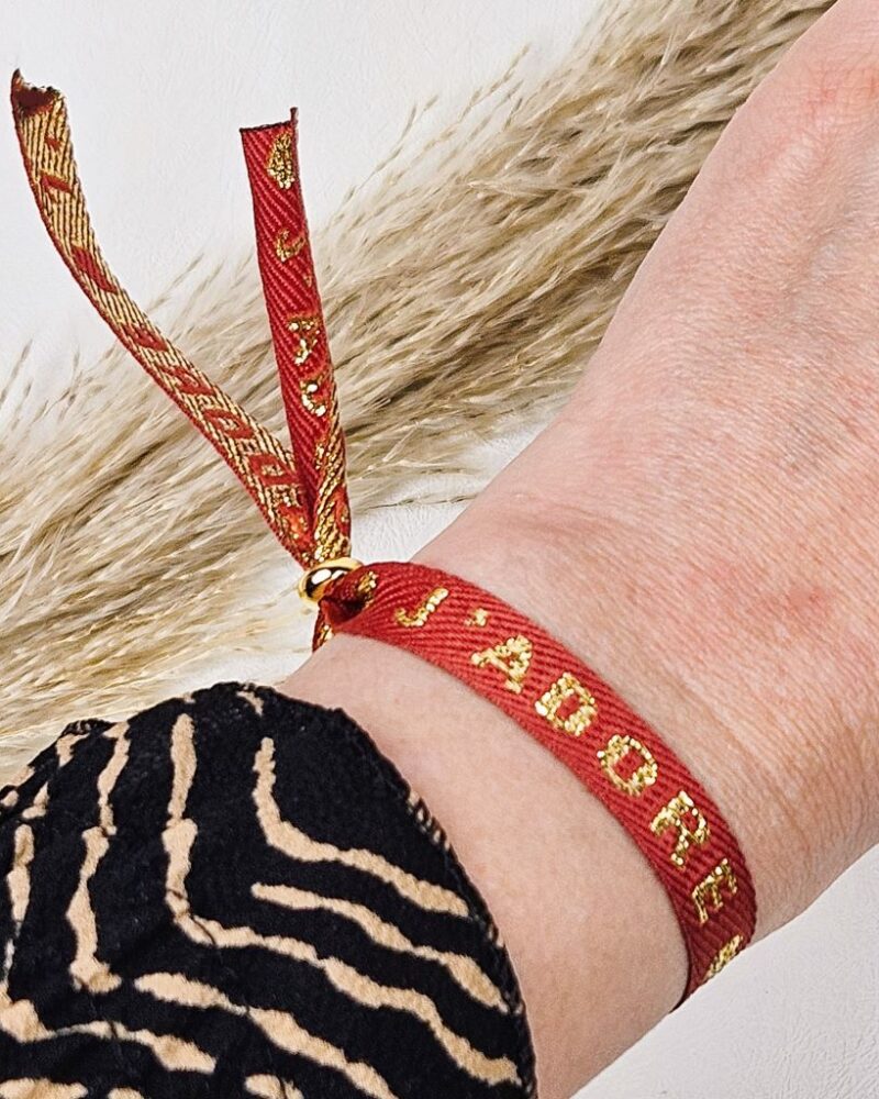 lint-armbandje-ibiza-armband-j'adore-rood-goud
