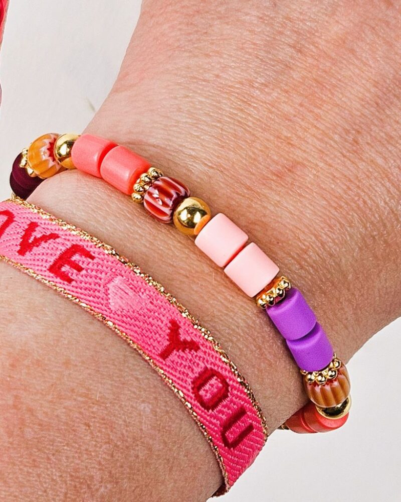lint-armbandje-ibiza-armband-love-you-roze-rood