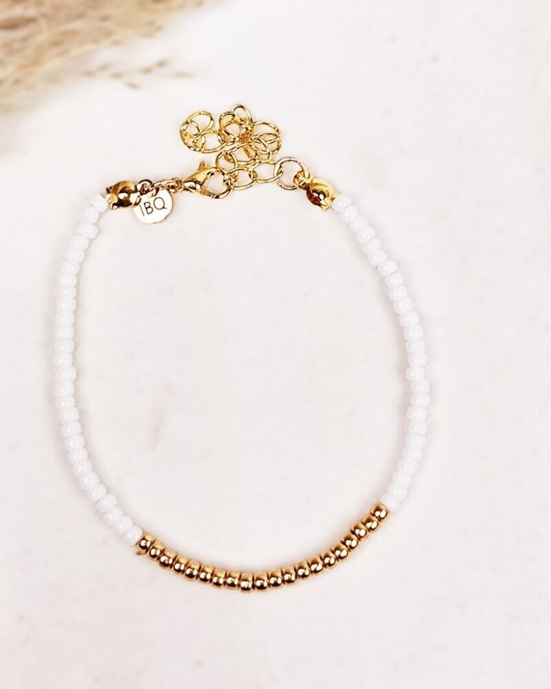 minimalistisch-armband-goud-wit-kralenarmband