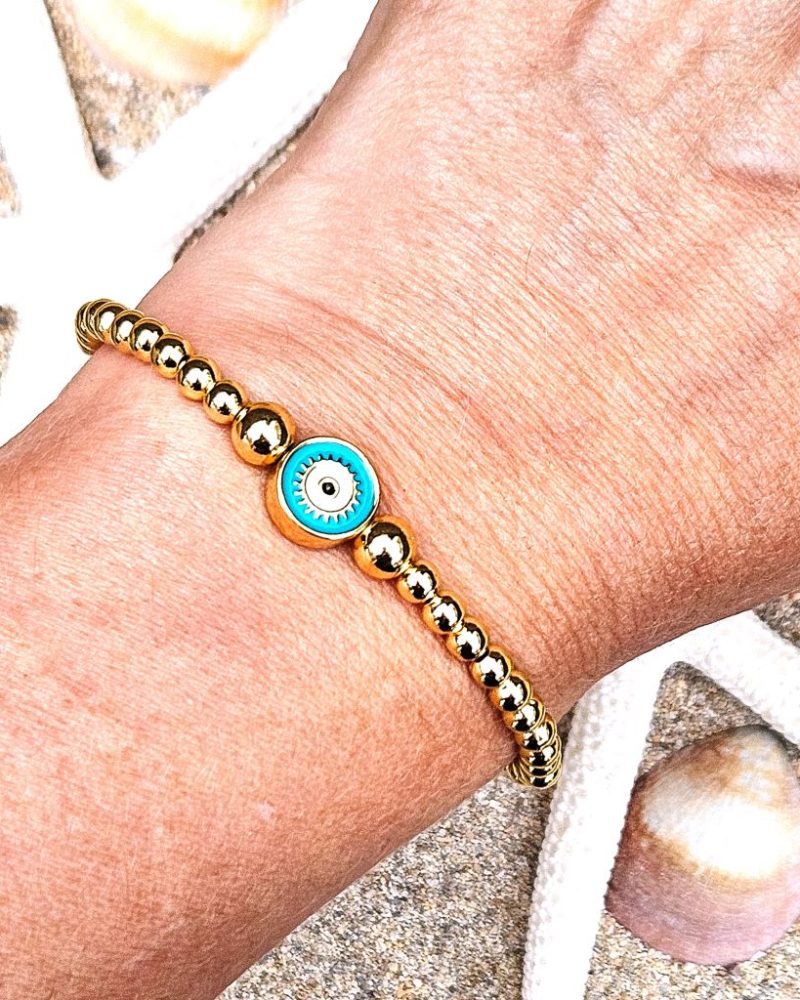 kralen-armband-evil-eye-groen-goud