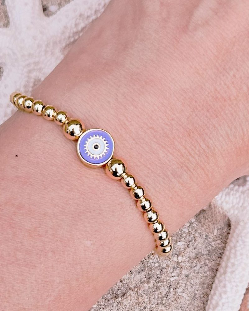 kralen-armband-evil-eye-paars-goud