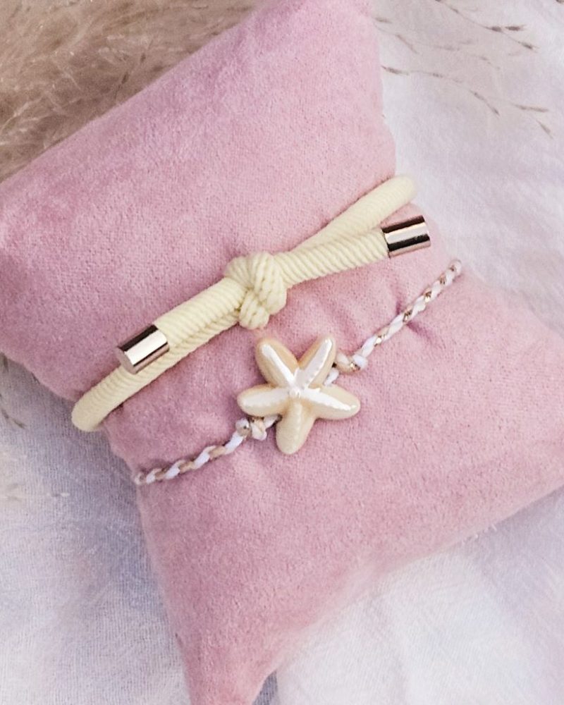 armband-starfish-beige-zeester-goud-ibiza-sieraden