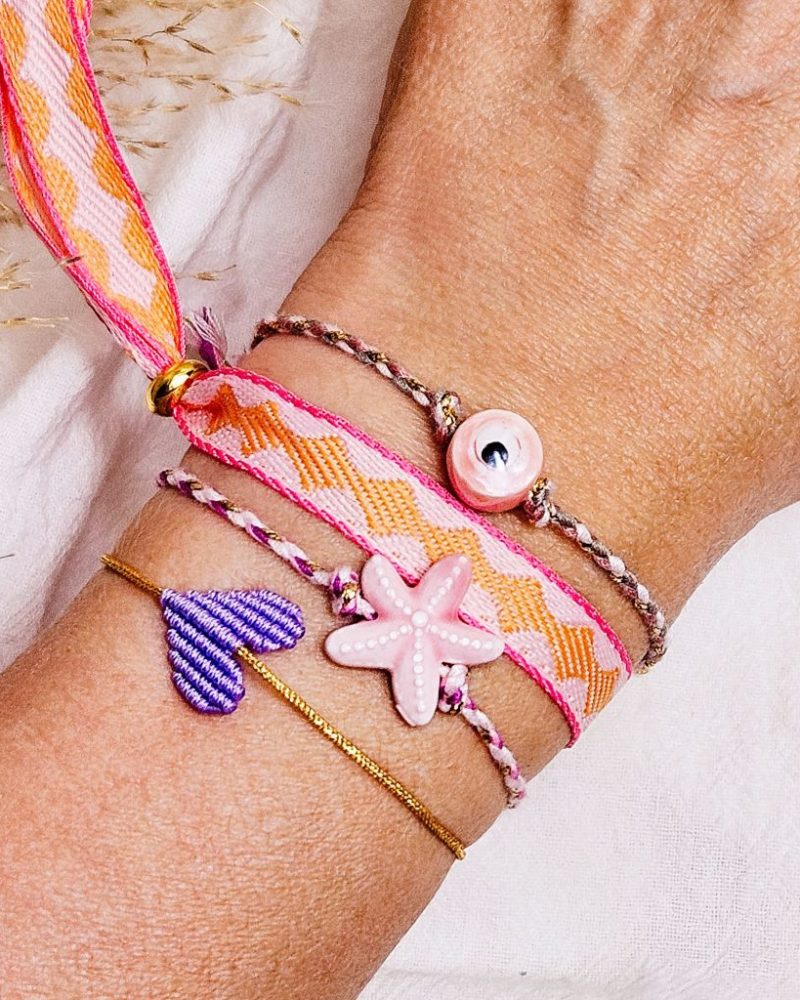 armband-starfish-roze-zeester-goud-ibiza-sieraden