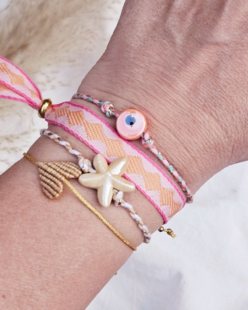 armband-starfish-beige-zeester-goud-ibiza-sieraden