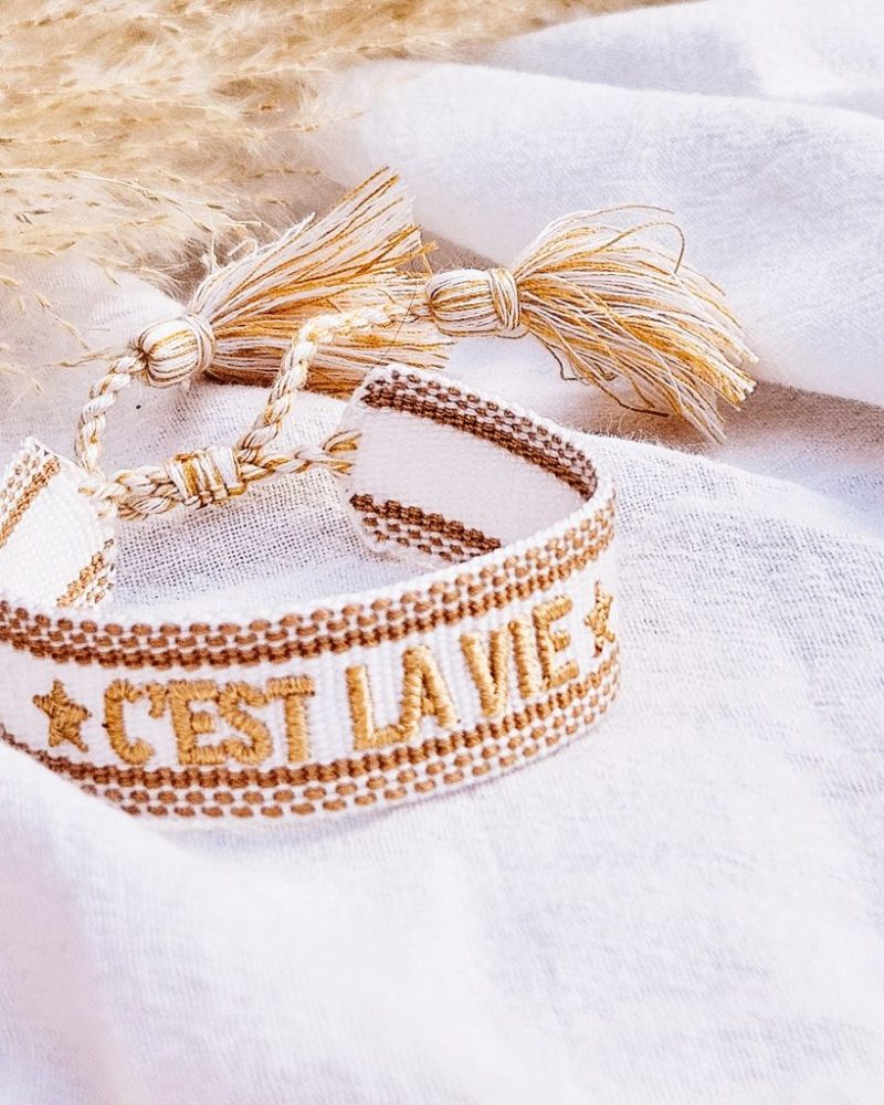 geweven-armband-wit-goud-c'est-la-vie-statement-bracelet