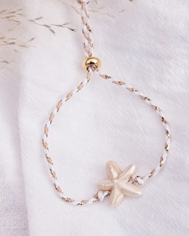 armband-starfish-beige-zeester-goud-ibiza-sieraden