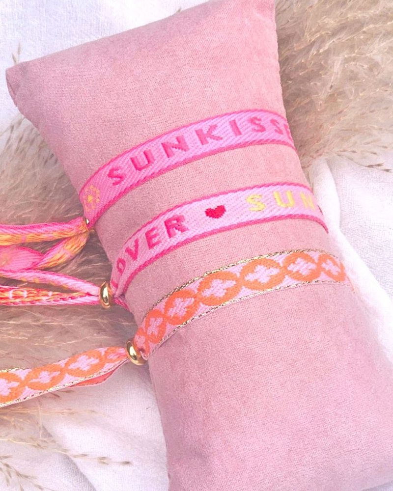 lint-armbandje-sun-lover-roze-goud-verstelbaar