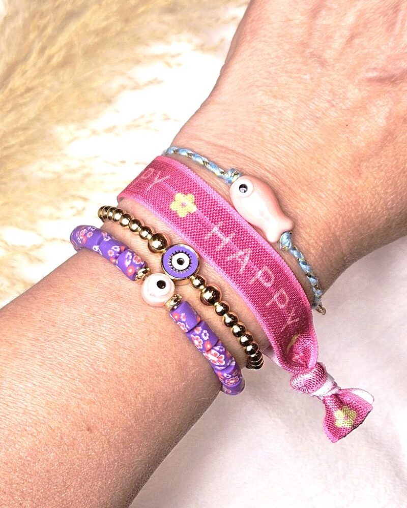 kralen-armband-ibiza-evil-eye-paars-roze-goud