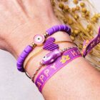 armband-keramiek-visje-paars-goud-ibiza-style