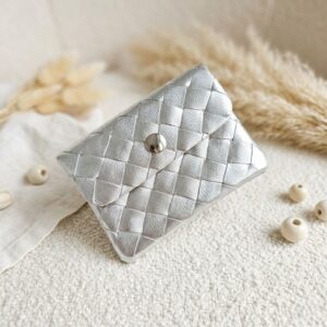 mini-portemonnee-weave-silver